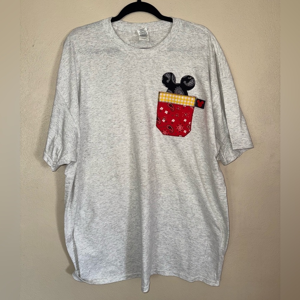 Mickey Disney T-shirt 2x western paisley grey XXL